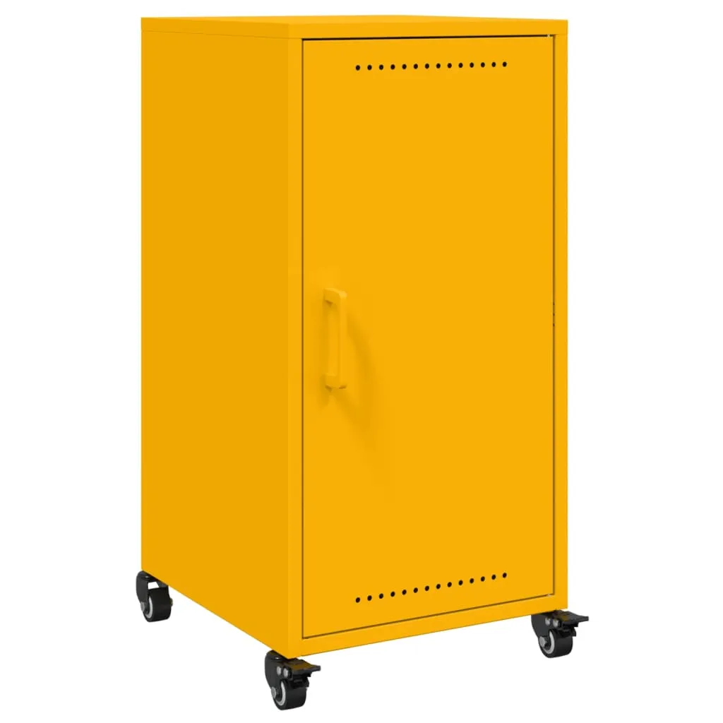 Sideboard Mustard Yellow 36x39x72 cm Cold-rolled Steel