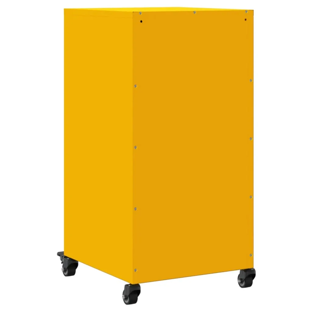 Sideboard Mustard Yellow 36x39x72 cm Cold-rolled Steel