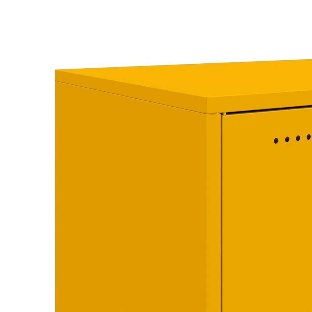 Sideboard Mustard Yellow 68.5x39x72 cm Cold-rolled Steel