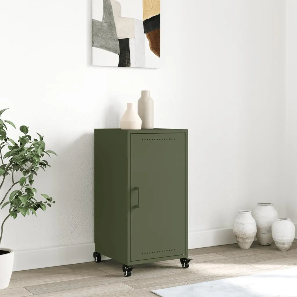 Sideboard Olive Green 36x39x72 cm Cold-rolled Steel