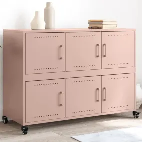 Sideboard Pink 100.5x39x72 cm Cold-rolled Steel