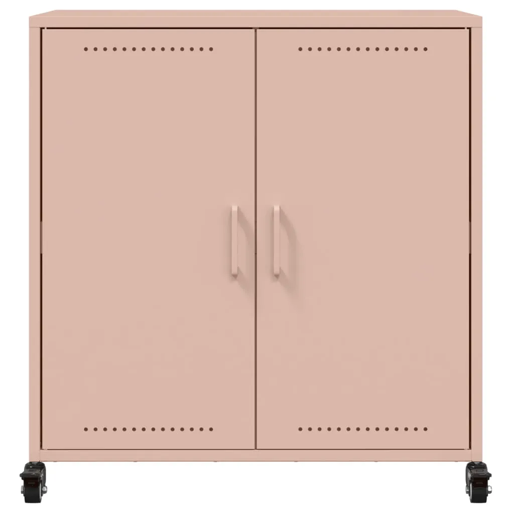 Sideboard Pink 68.5x39x72 cm Cold-rolled Steel