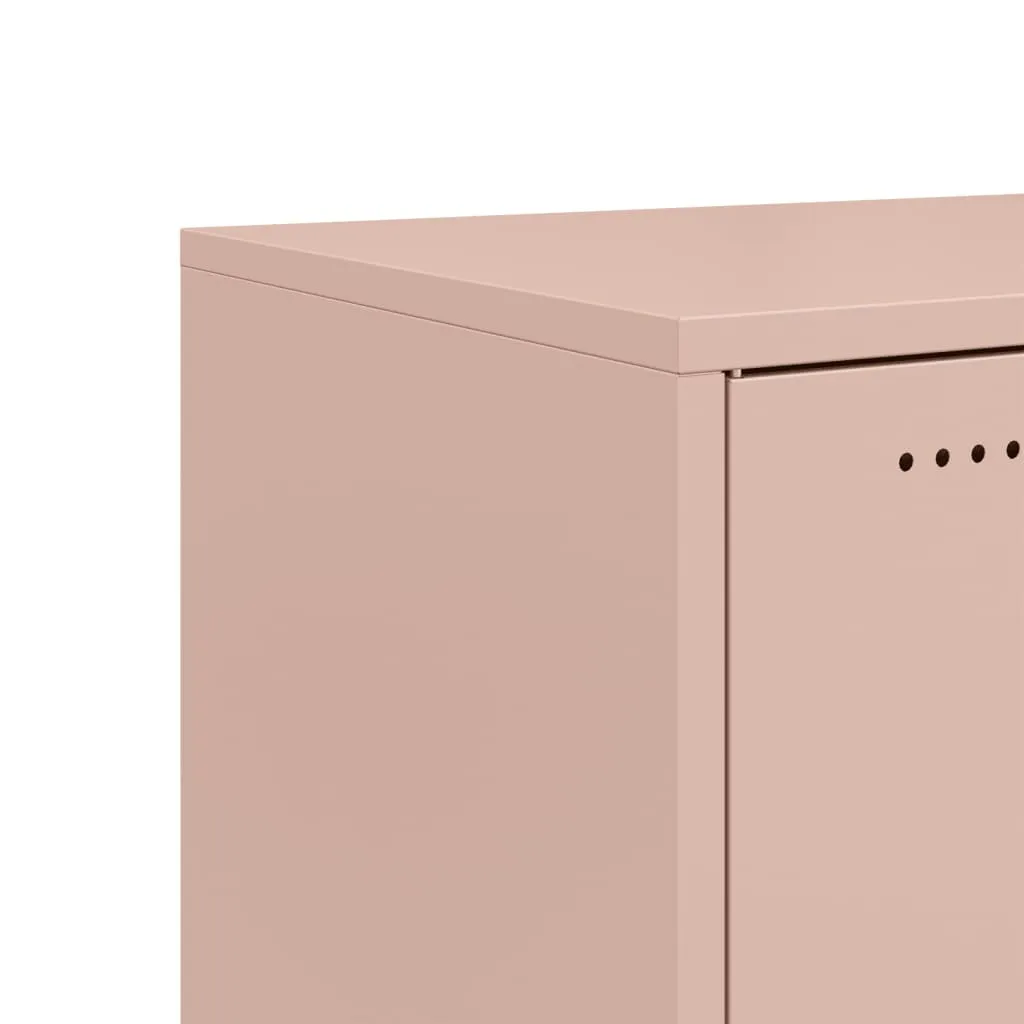 Sideboard Pink 68.5x39x72 cm Cold-rolled Steel