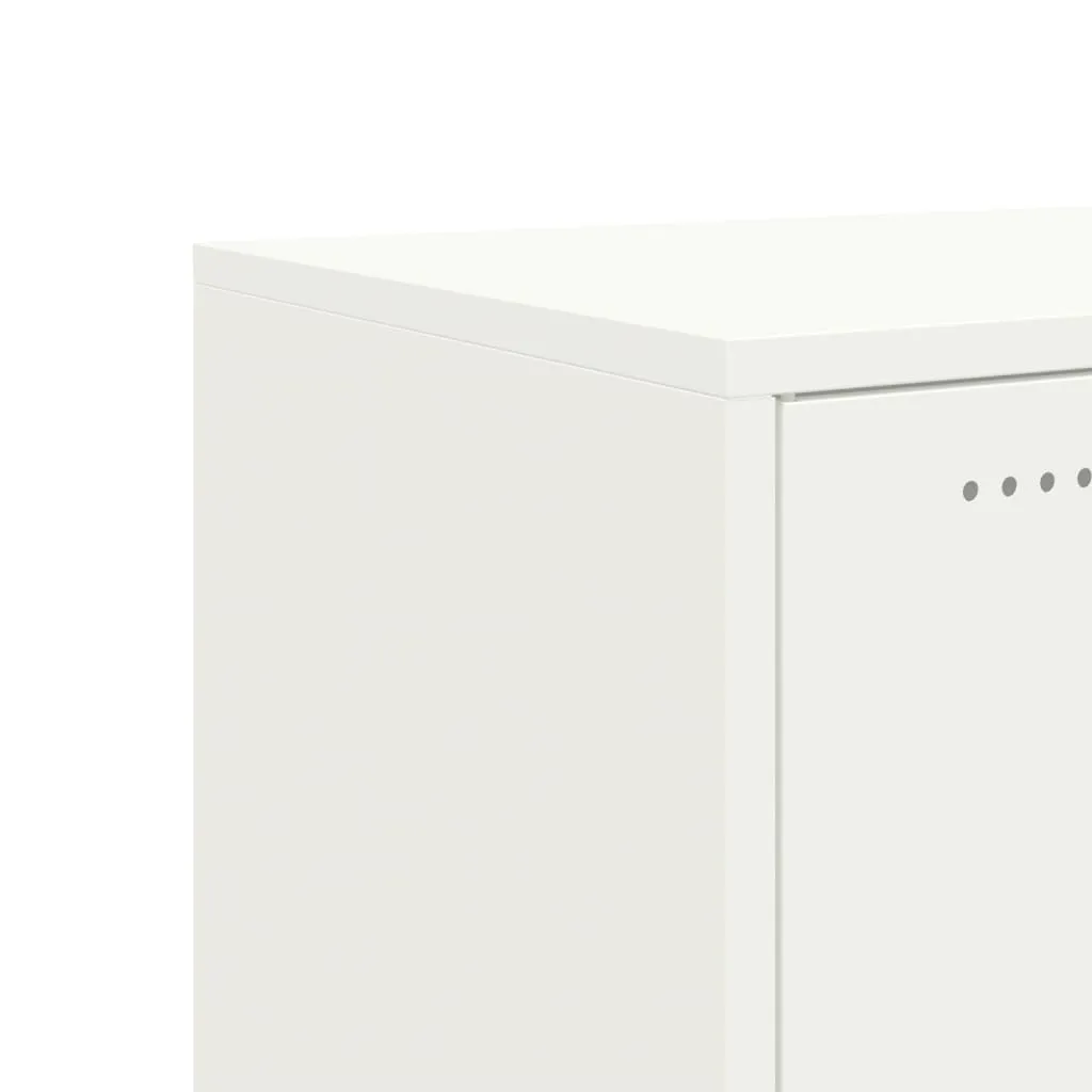 Sideboard White 100.5x39x72 cm Cold-rolled Steel