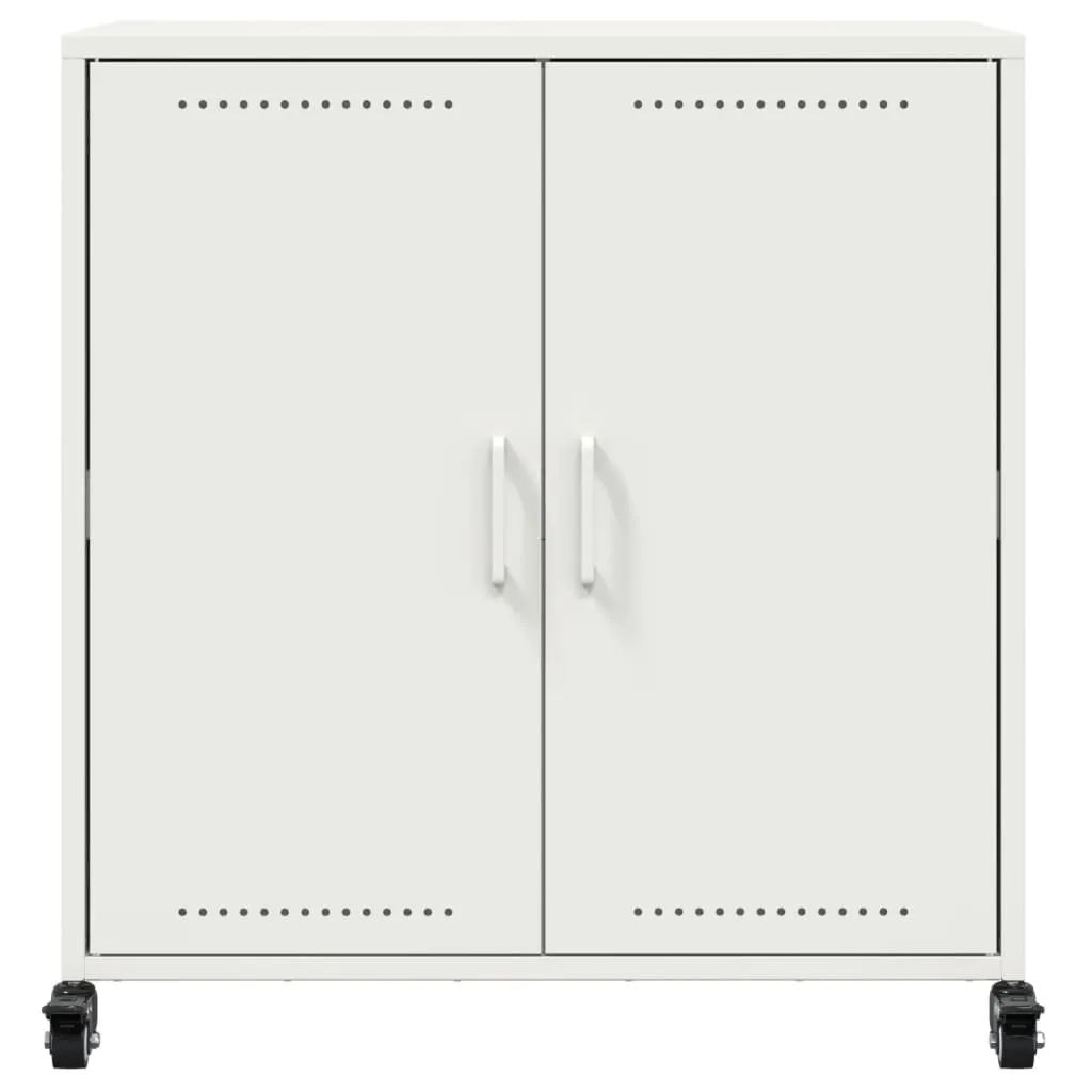 Sideboard White 68.5x39x72 cm Cold-rolled Steel