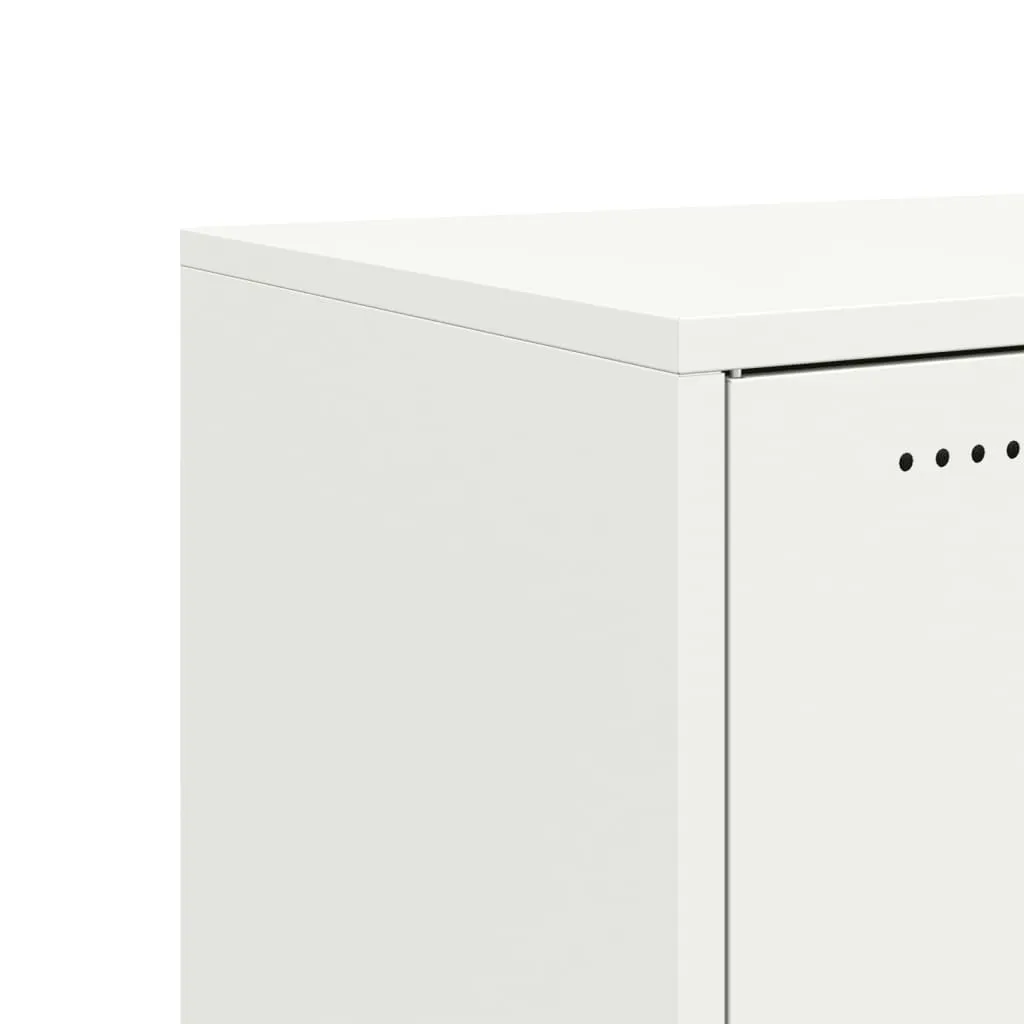 Sideboard White 68.5x39x72 cm Cold-rolled Steel