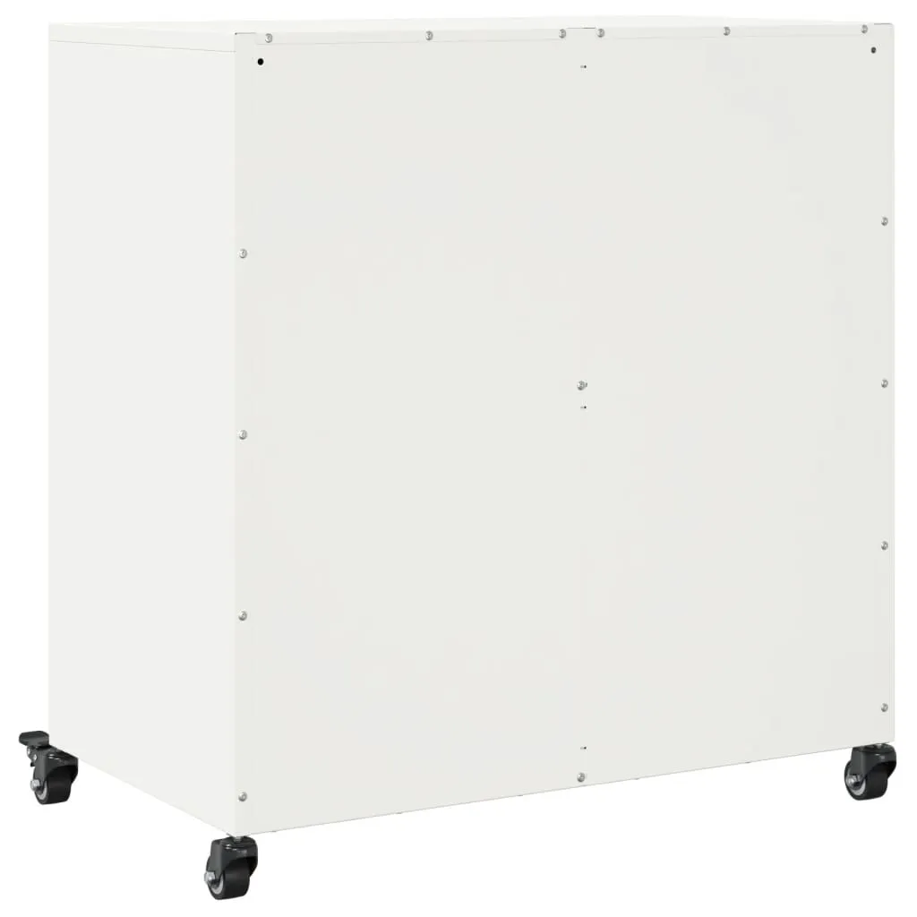 Sideboard White 68.5x39x72 cm Cold-rolled Steel