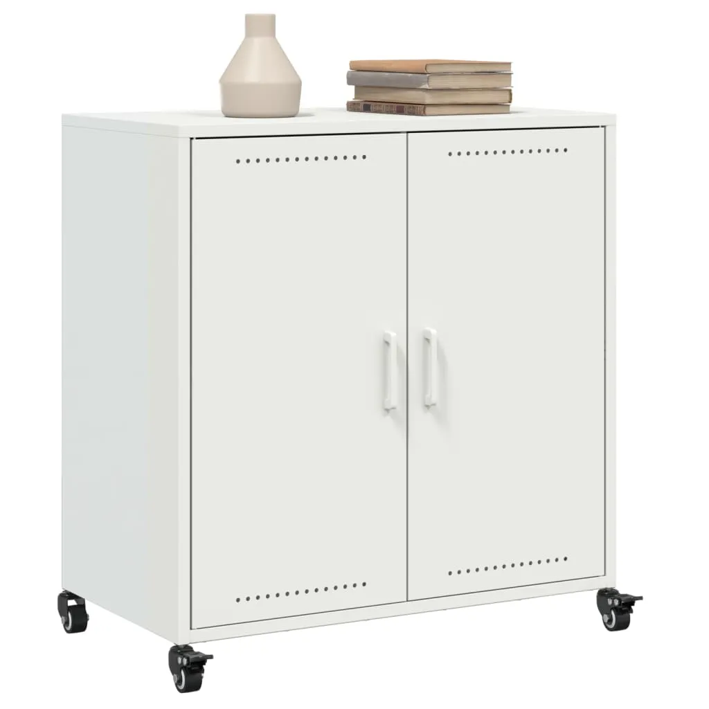 Sideboard White 68.5x39x72 cm Cold-rolled Steel