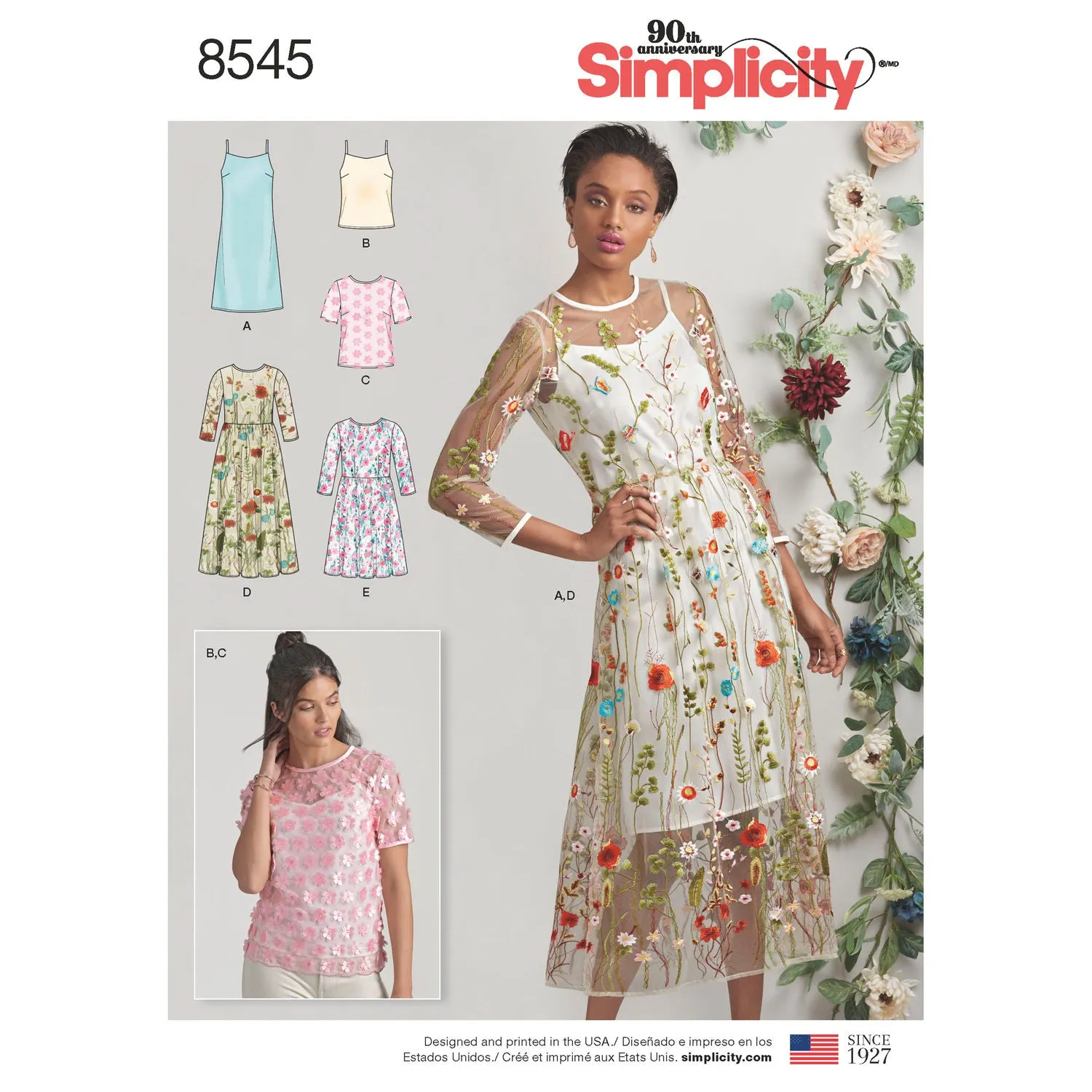 Simplicity Pattern S8545 Misses' / Miss Petite Dress & Top