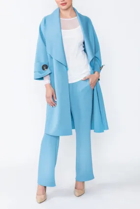 Sky Shawl Collar Raglan Sleeve Coat