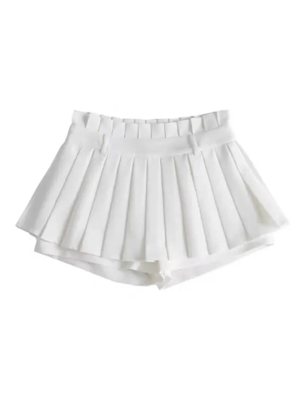 Spicy pleated mini skirt