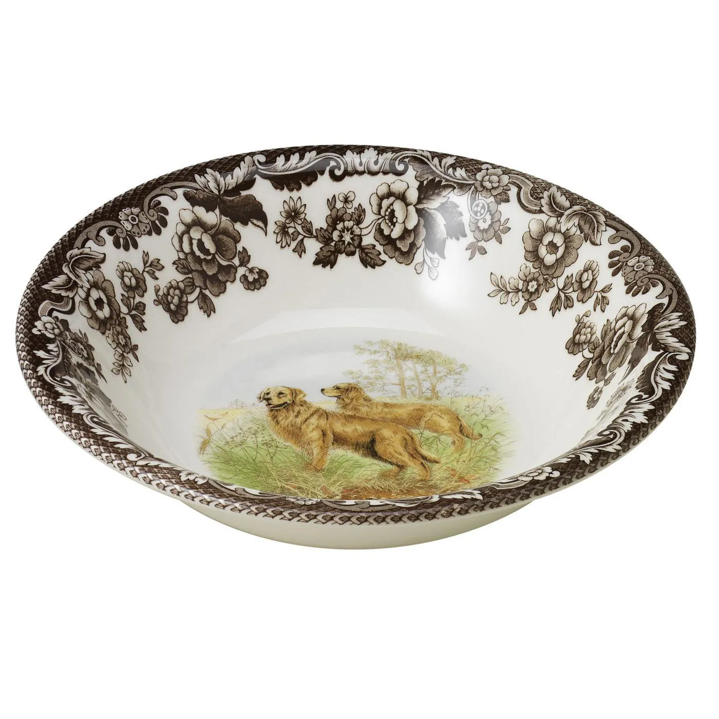 Spode Woodland Hunting Dog Collection 8" Cereal Bowl