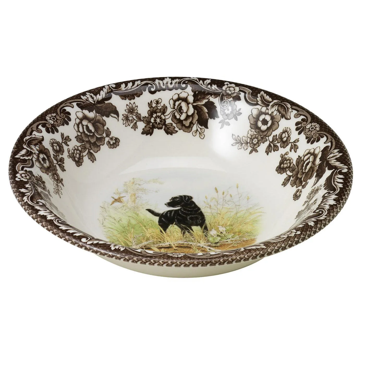 Spode Woodland Hunting Dog Collection 8" Cereal Bowl