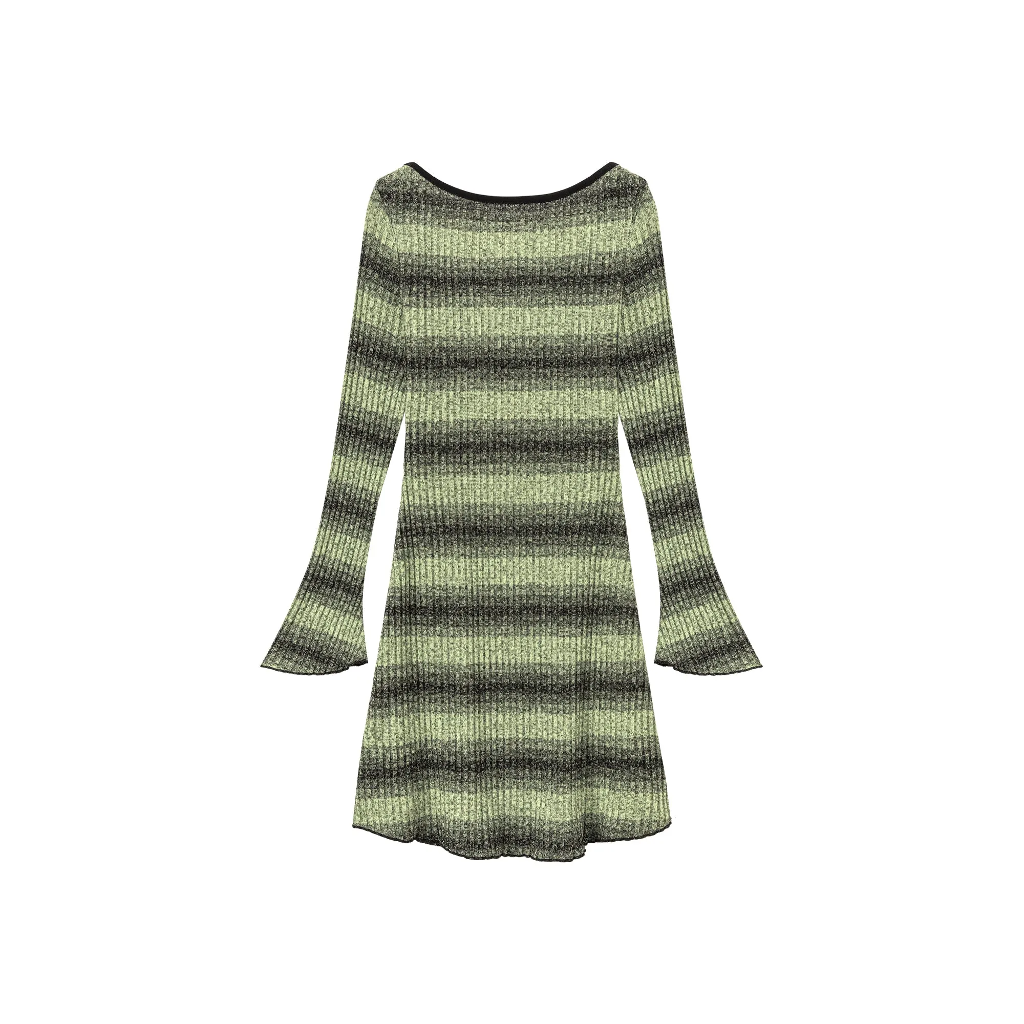 Striped Long Sleeve Knit Dress