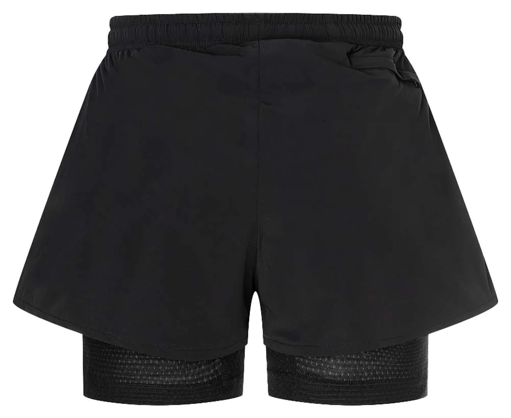 super.natural Women&#x27;s Double Layer Shorts Jet Black | Buy super.natural Women&#x27;s Double Layer Shorts Jet Black here | Outnorth