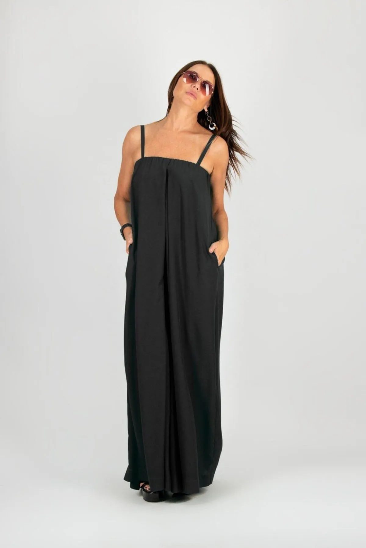 TALIA White Off Shoulders Jumpsuit