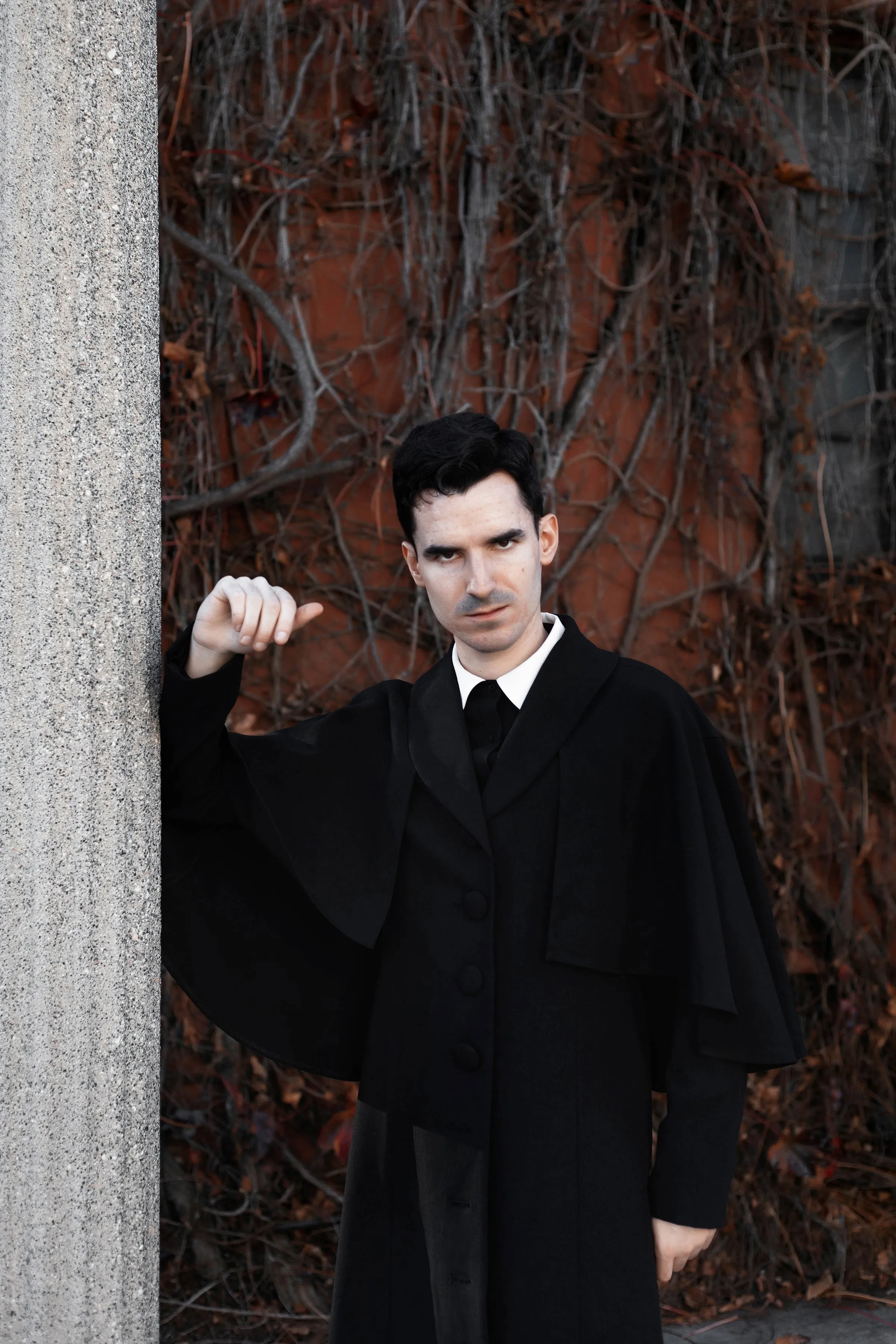 The Full-Length Nevermore Caped Coat