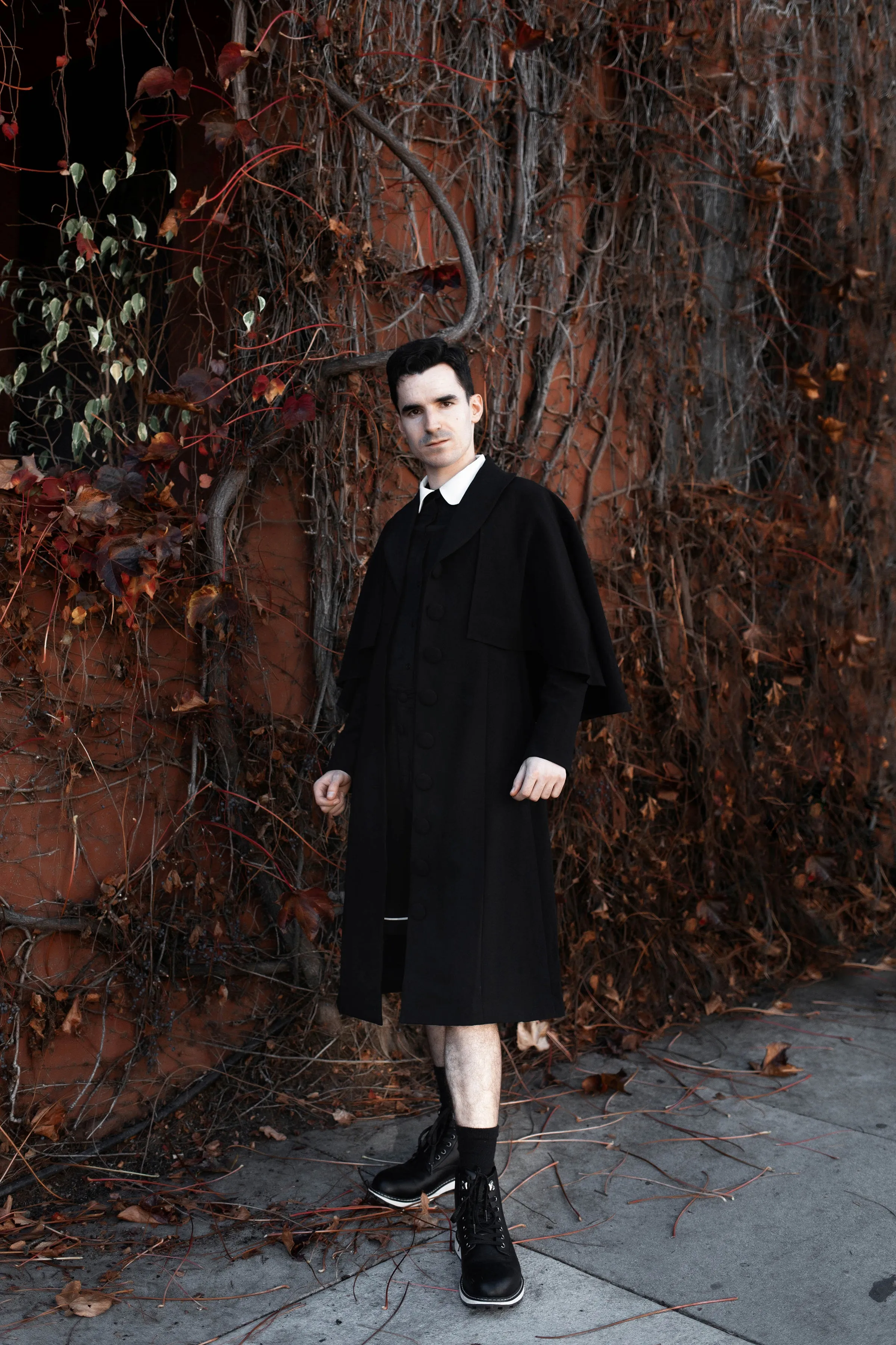 The Full-Length Nevermore Caped Coat