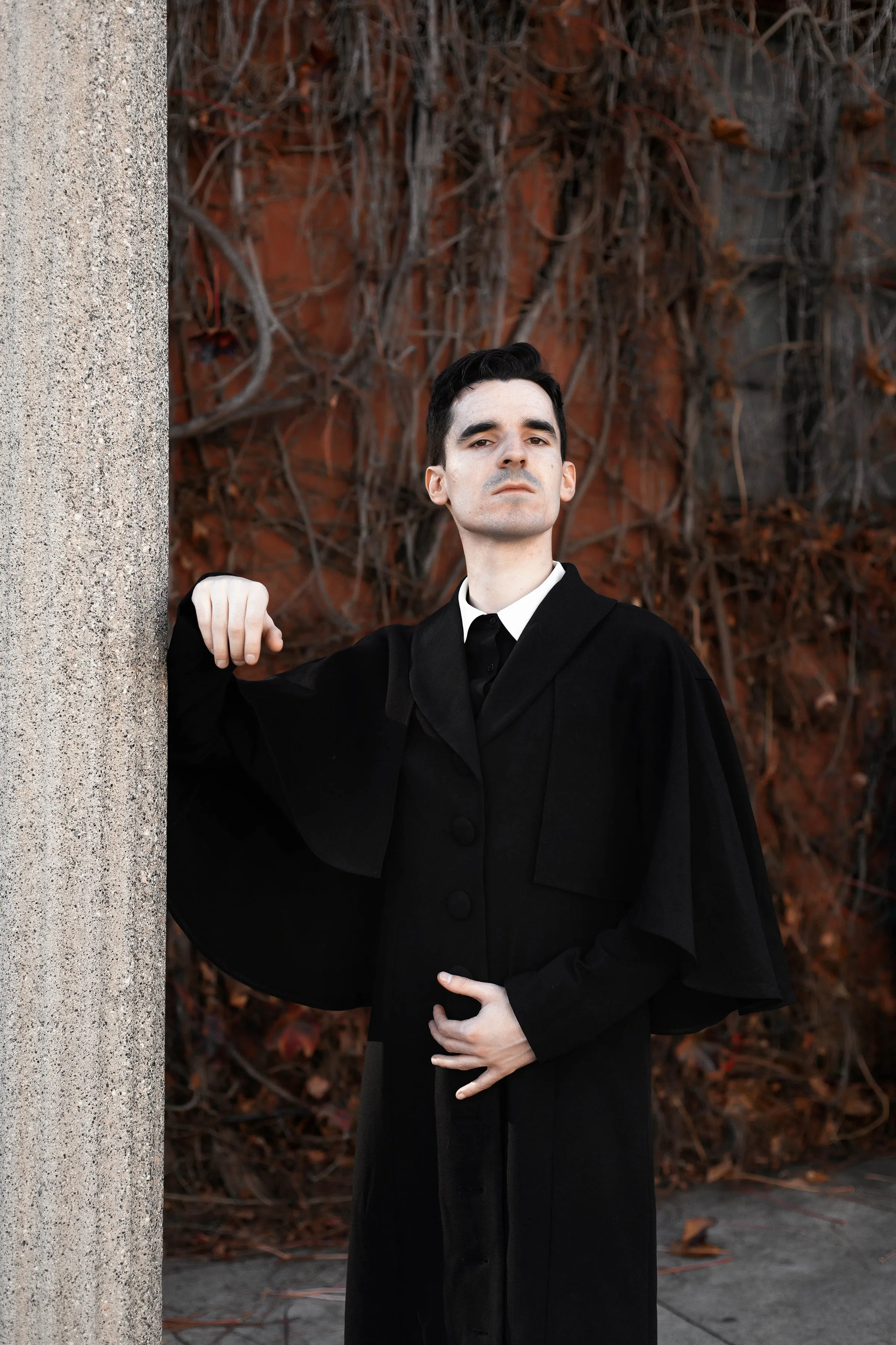 The Full-Length Nevermore Caped Coat