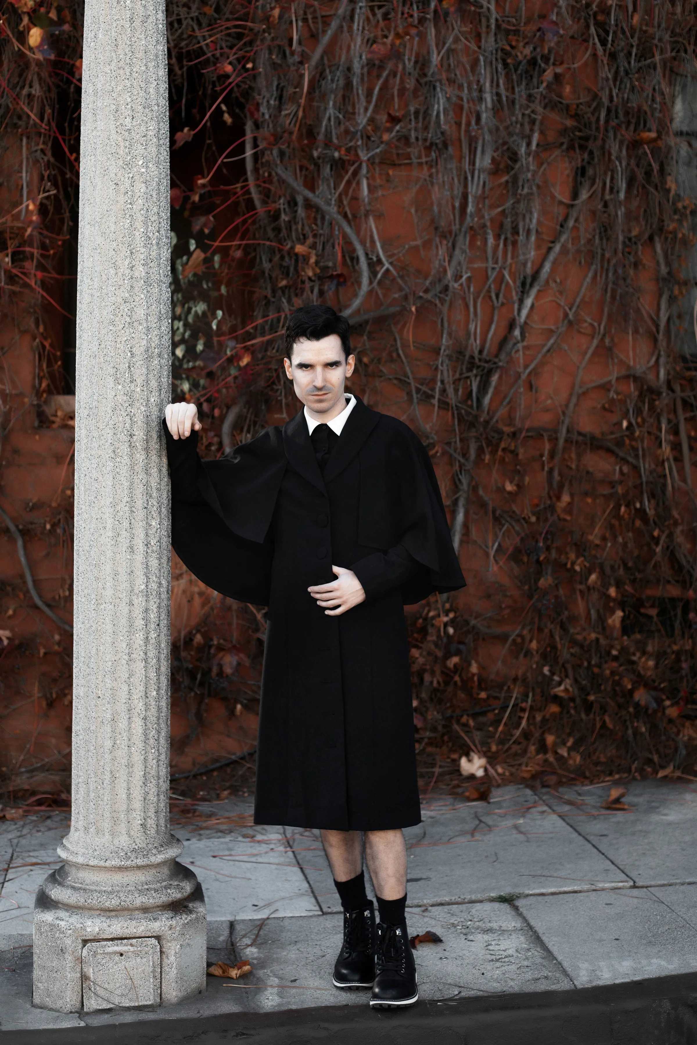 The Full-Length Nevermore Caped Coat