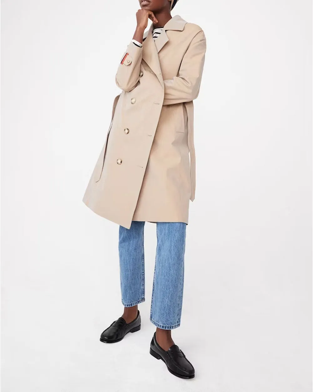 The Rox Trench Coat in Khaki