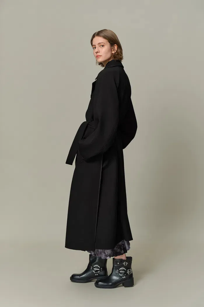 Tomi Trench Coat in Wool Twill