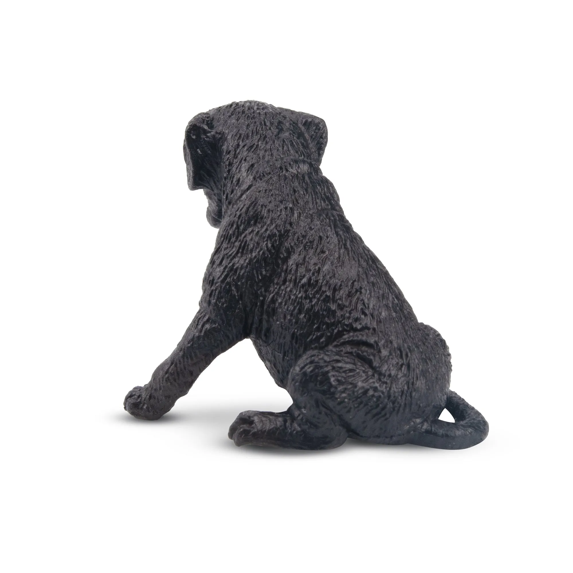 Toymany Mini Sitting Black Great Dane Puppy Figurine Toy