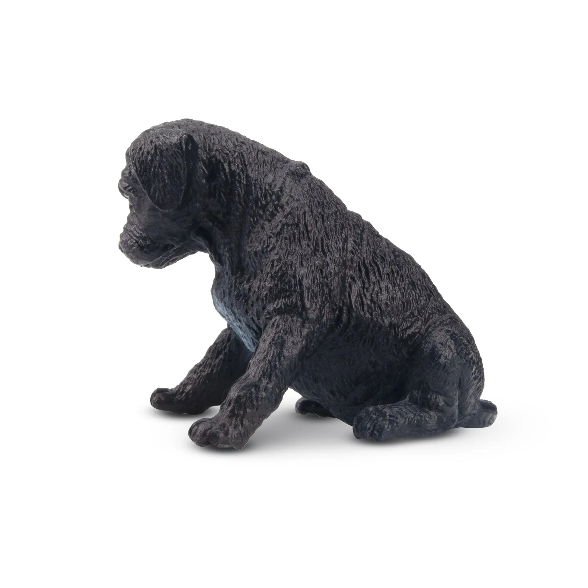 Toymany Mini Sitting Black Great Dane Puppy Figurine Toy