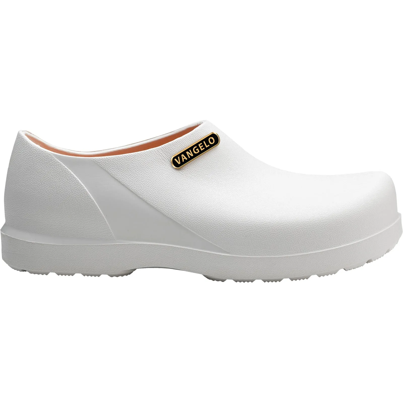 VANGELO Men Slip Resistant Clog CARLISLE White