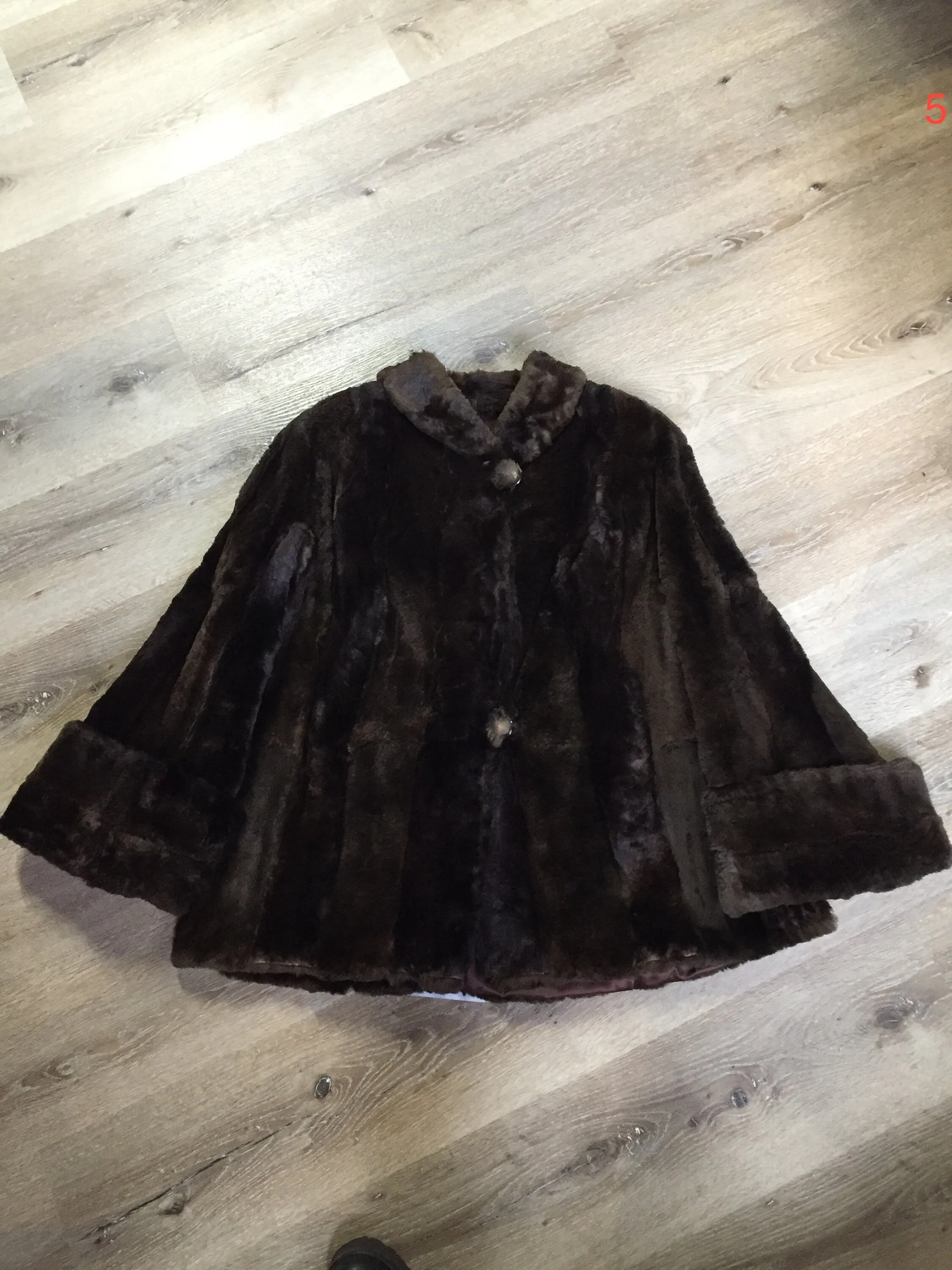 Vintage Fur Coat " La Compagnie E. Premont d'Ltee" Made in Quebec Canada