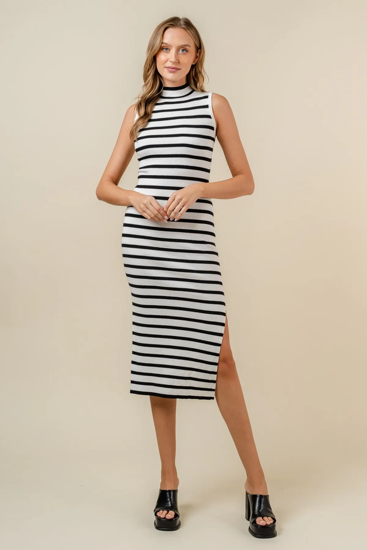 Weston Striped Midi Dress