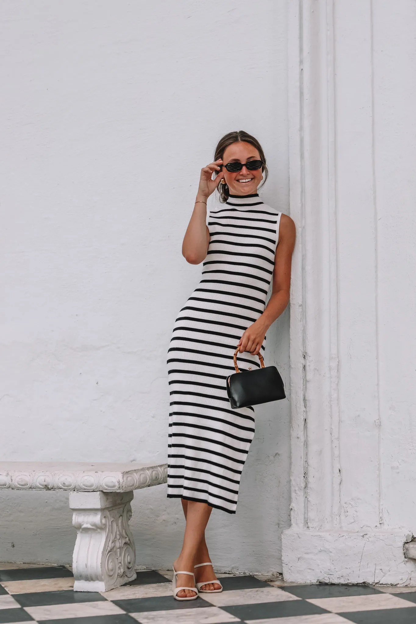 Weston Striped Midi Dress