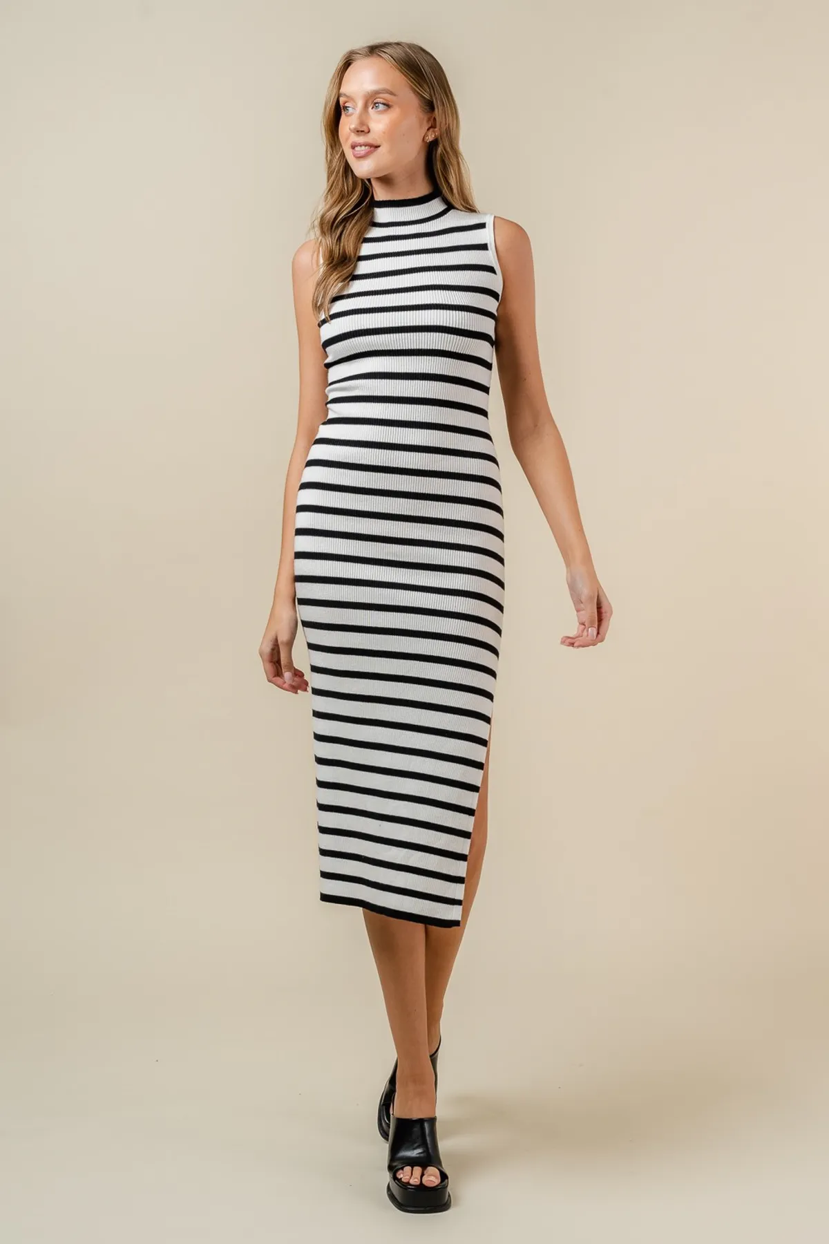 Weston Striped Midi Dress