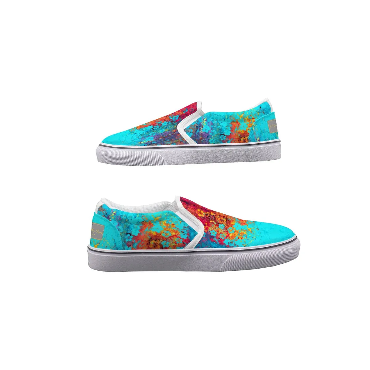 Women's Slip On Sneakers summer vibes print