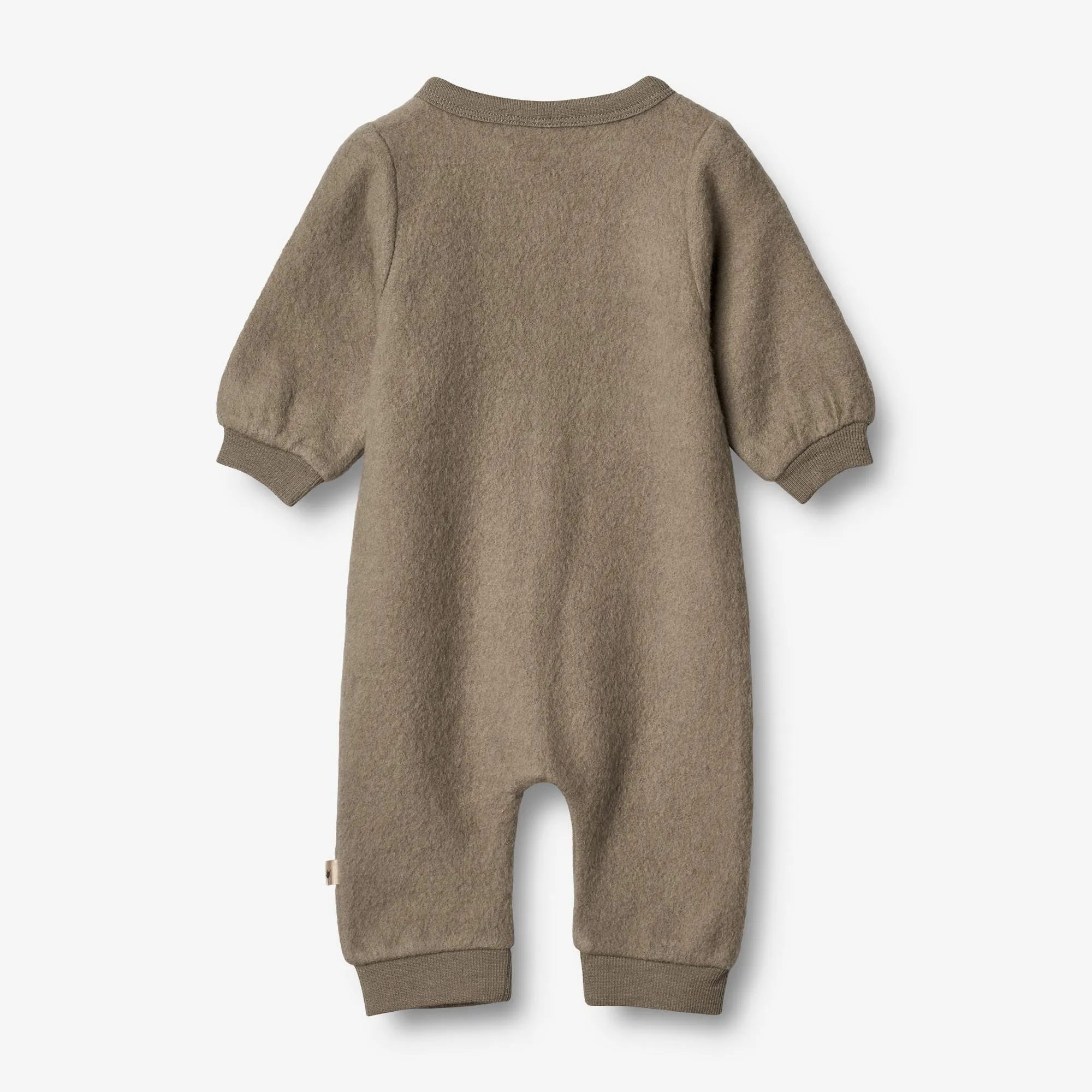 Wool Fleece Jumpsuit | Baby - grey stone