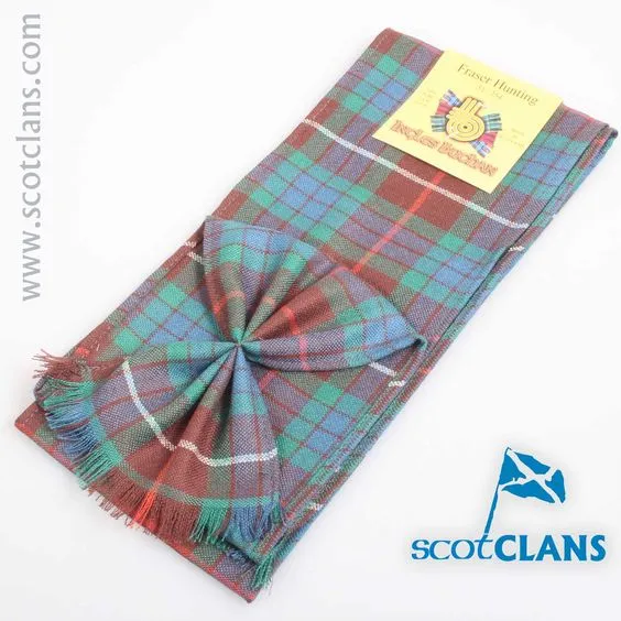 Wool Mini Sash in Fraser Hunting Ancient Tartan