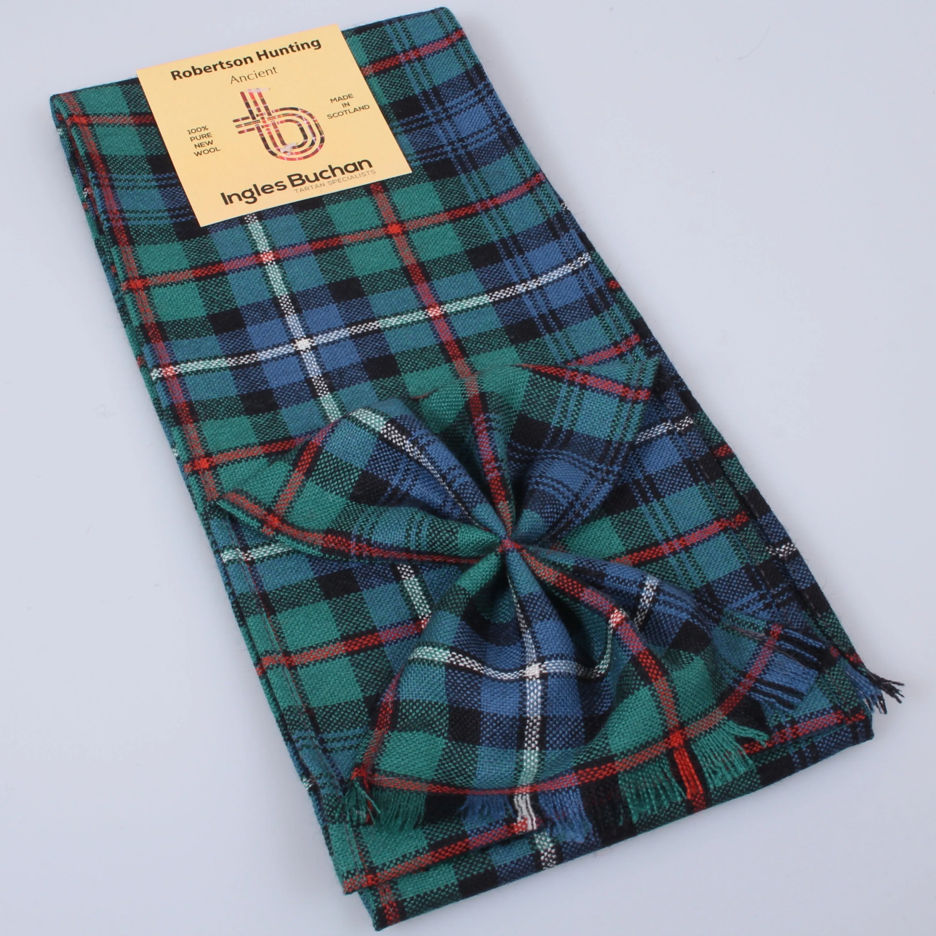 Wool Mini Sash in Robertson Hunting Ancient Tartan