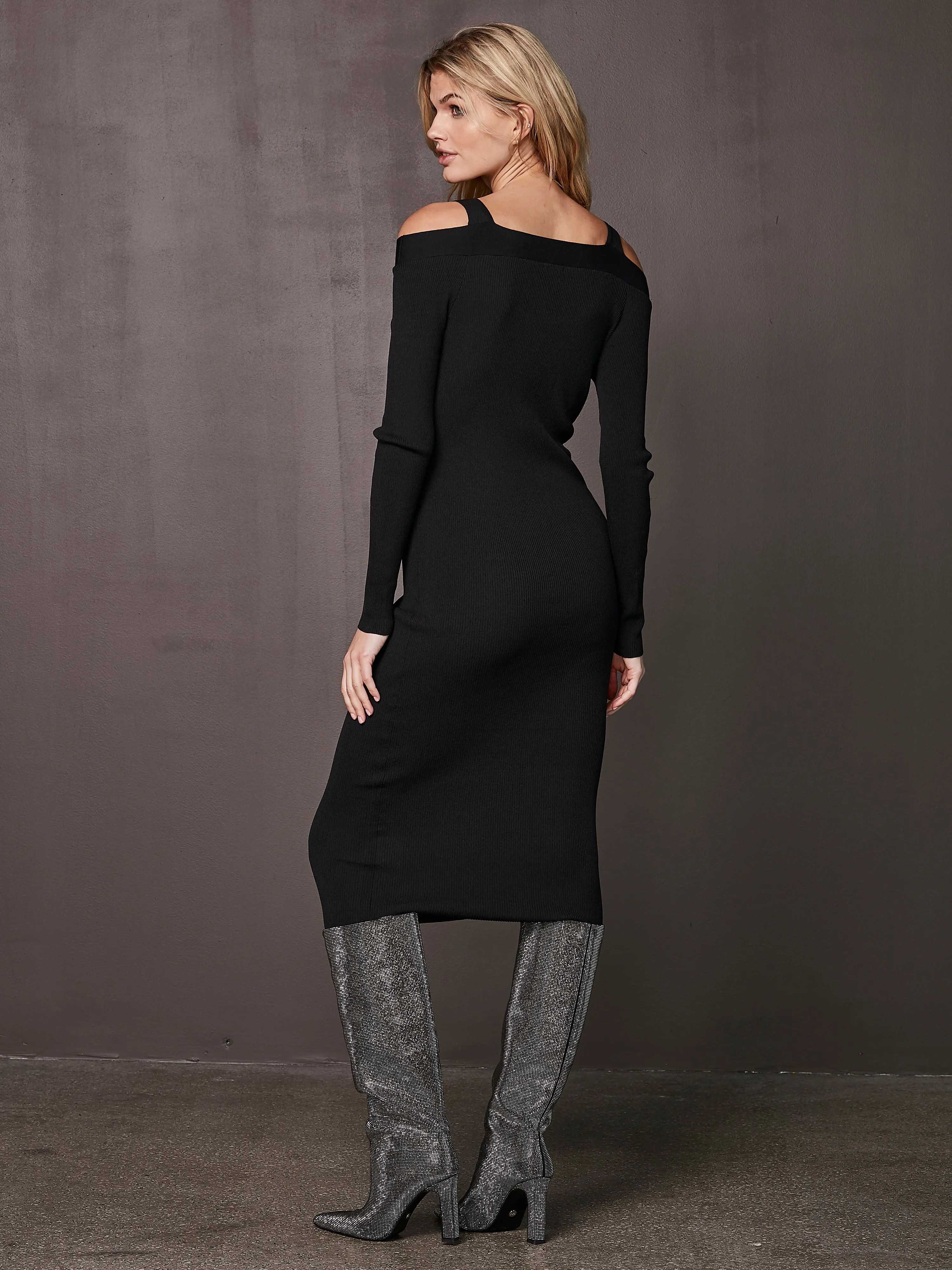 XIAO knitted dress - Black