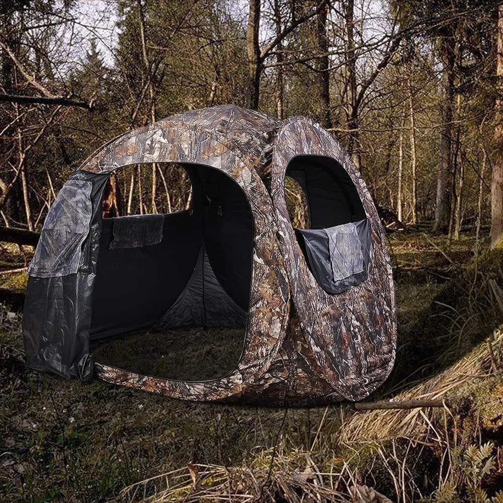 Yescom Durable Steel Frame Outdoor Pop Up Blind Camouflage