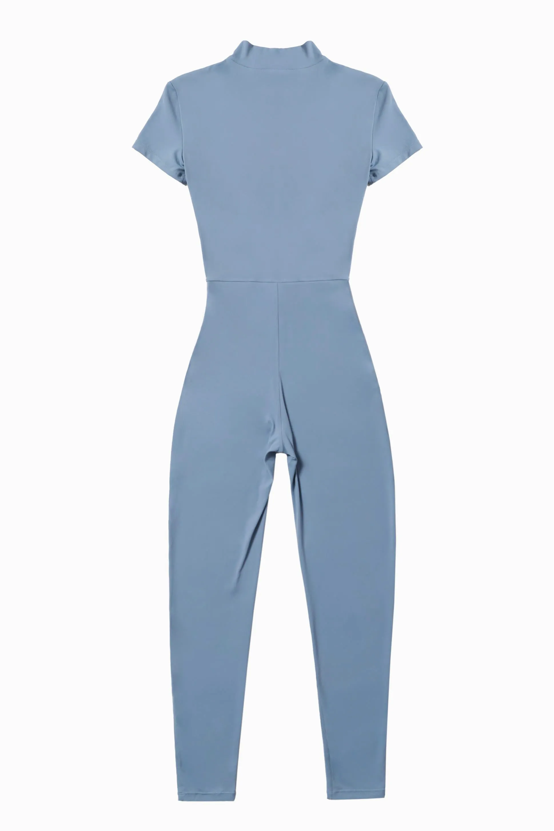 ZipFlex Short Sleeve Athleisure Jumpsuit